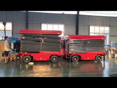 Προσαρμόσιμη ηλεκτρική πλατφόρμα ανύψωσης με ψαλίδι Απομακρυσμένο χειρισμό με ρυθμιζόμενη ταχύτητα κίνησης